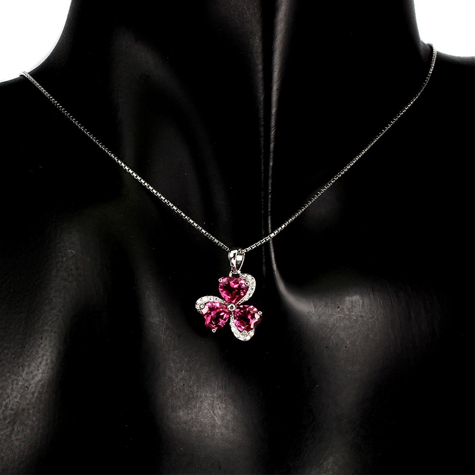 7-8mm Potato & Baroque Pearl Swarovski® Heart Charm Bracelet