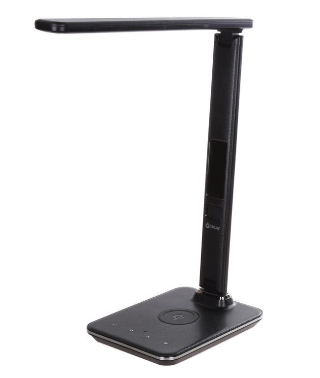 OTTLITE Executive LED Desk Lamp with Wireless Charging Base, 5