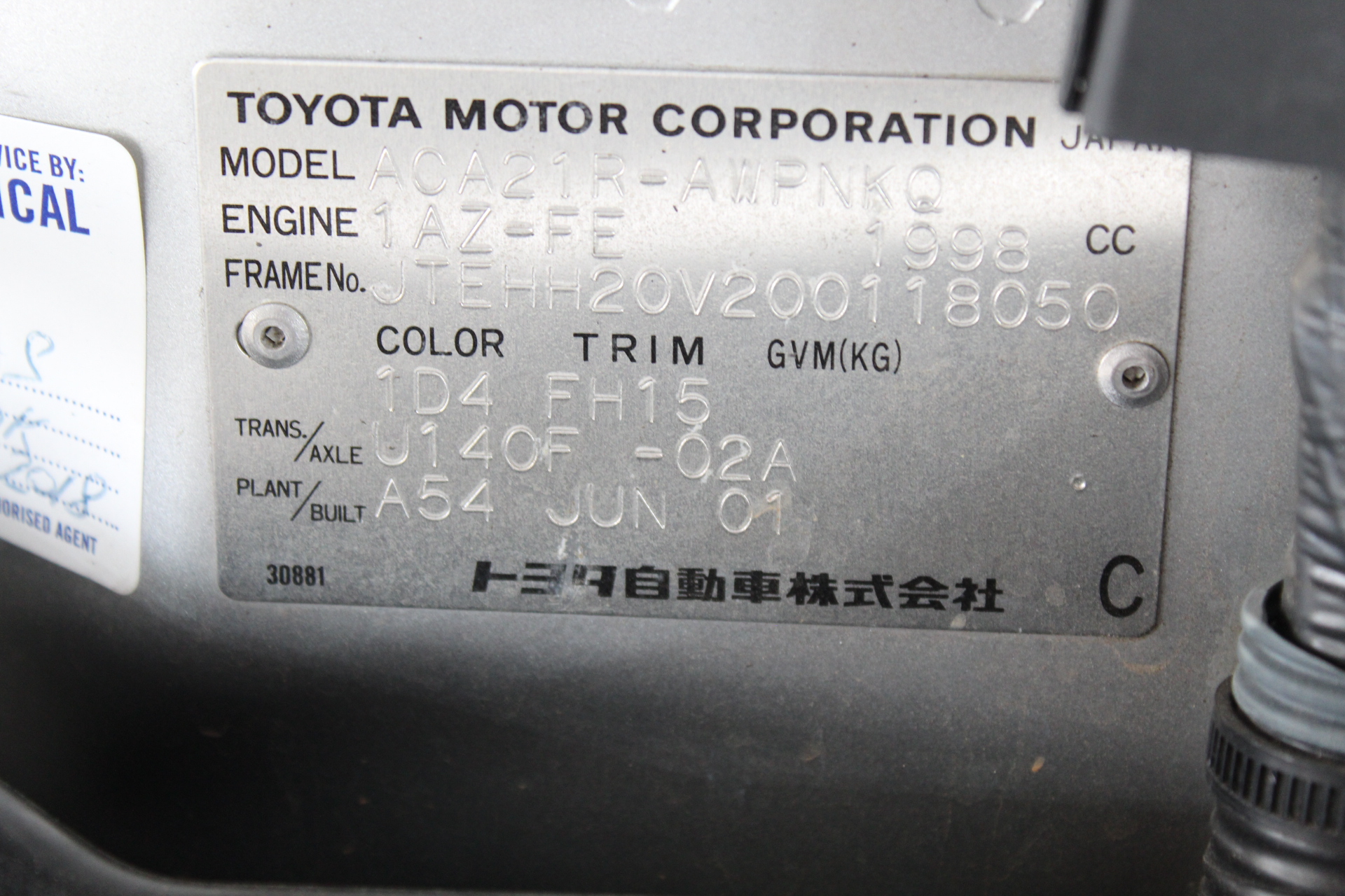 2002 Holden Commodore Executive VY Automatic Wagon