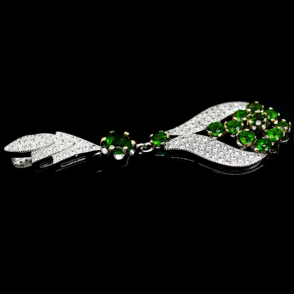 Gemstone & Swarovski® Austrian Crystal Gold Plated Pendant Necklaces - 5 Pc