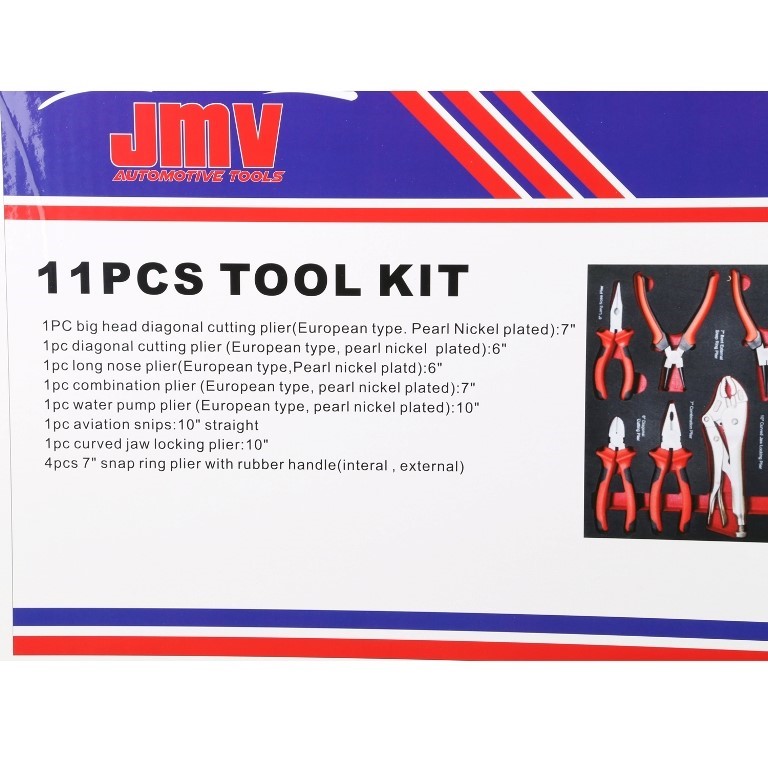 WORKPRO 12pc Plier and Screwdriver Set. NB: Damaged packaging & 2 x pieces