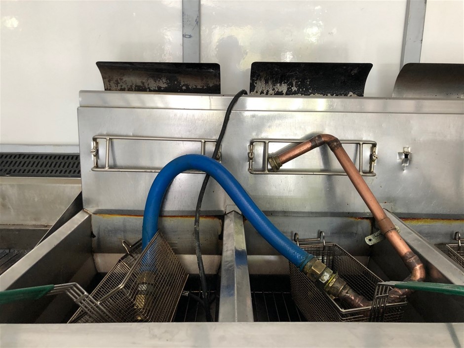 18ct Heavy Rose Gold Plated 5 Ring Lucky Charm Necklace