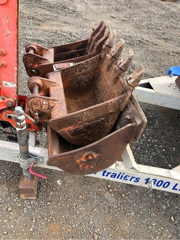 2 x Ratchet Tie Down Assemblies, 25mm x 4M c/w PVC Coated "S" Hooks, L/C 45