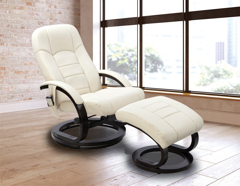 PU Leather Deluxe Massage Chair Recliner