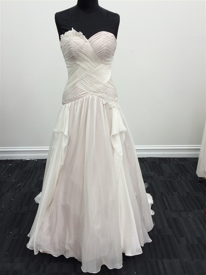 18K Gold-Filled Cross & Flower Necklace with Simulated Diamonds - 55.8cm