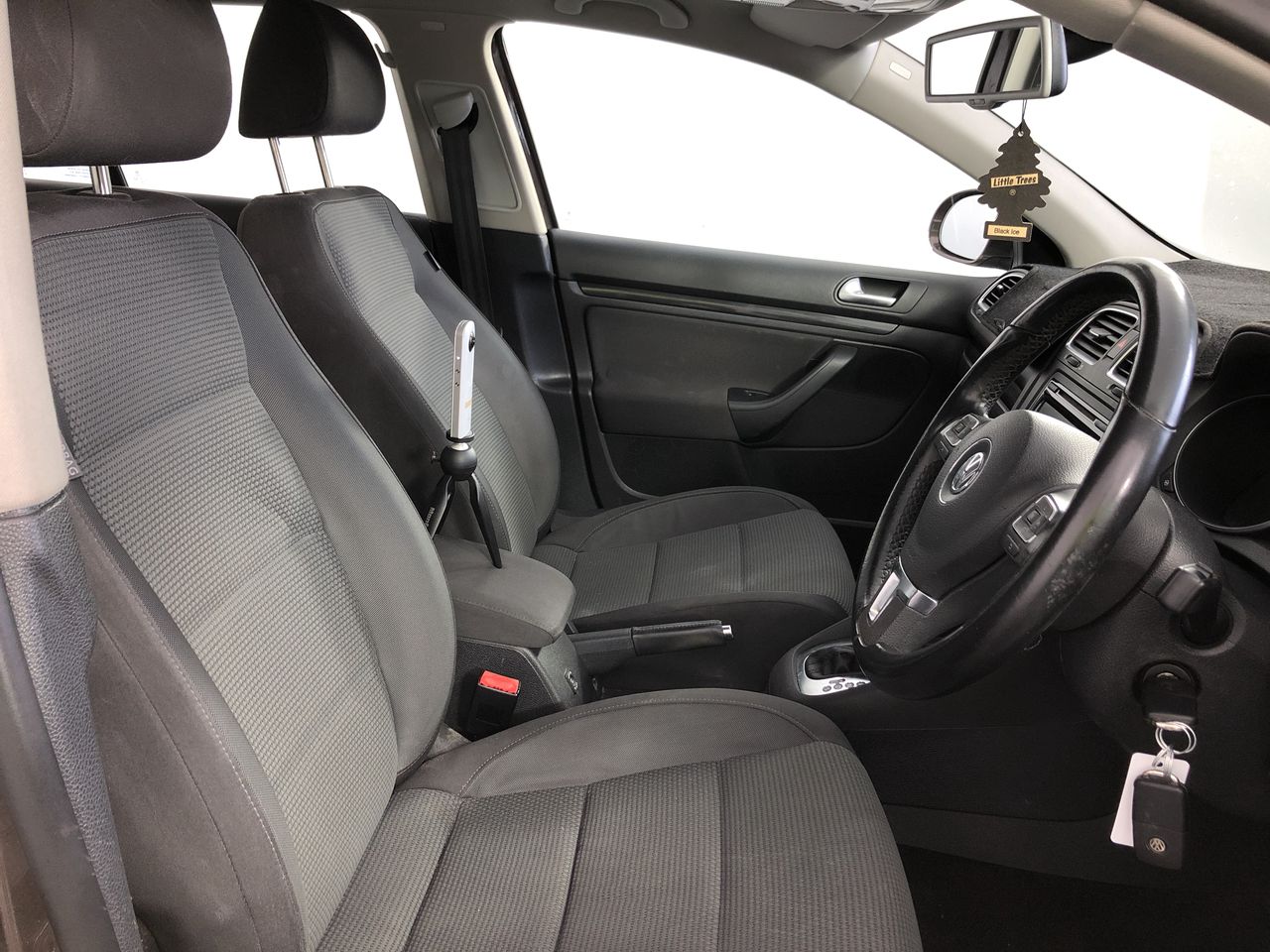 Black Simulated Diamond Drop Necklace in Silver