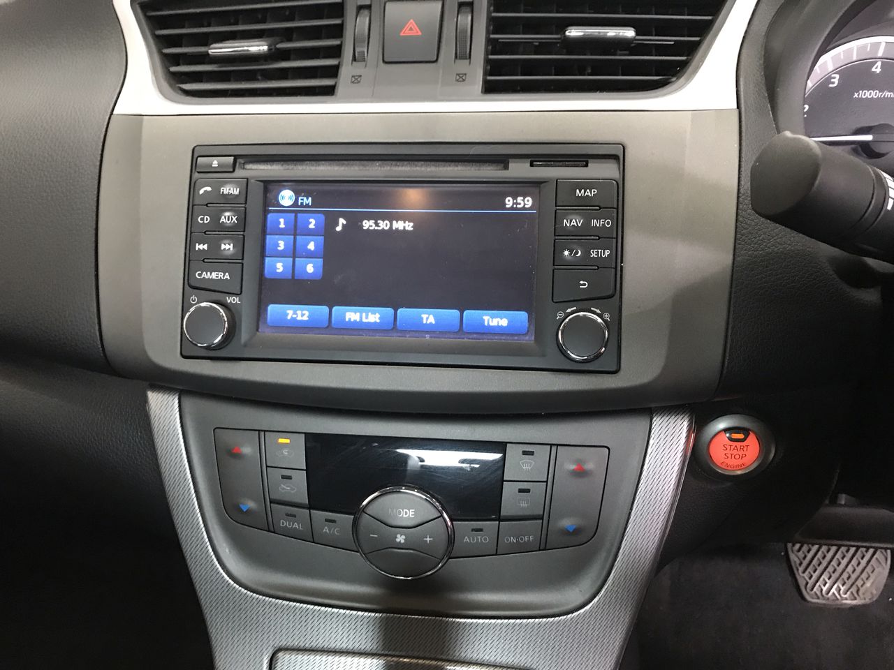 One pair of ladies - 9ct White gold stud earrings