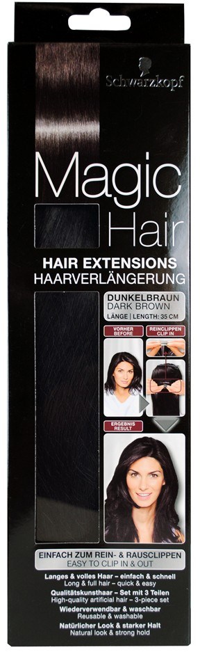 30 x Schwarzkopf Magic Hair Extensions D