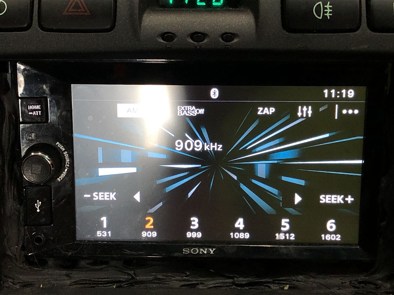 Stainless Steel Lightening Bolt Necklace in Silver