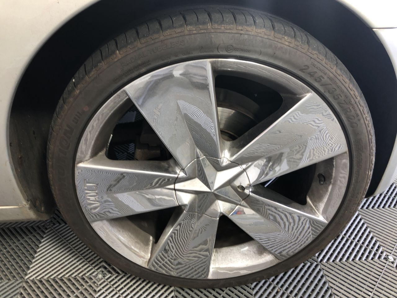 18k White & Yellow Gold Filled, Black Face Iced Out Diamond Quartz Watch