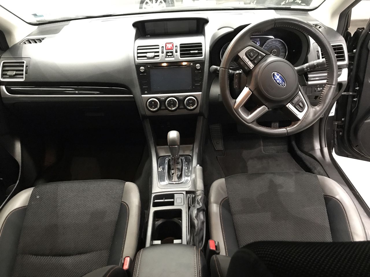 Rhodium Plated 5 Ring Lucky Charm Necklace