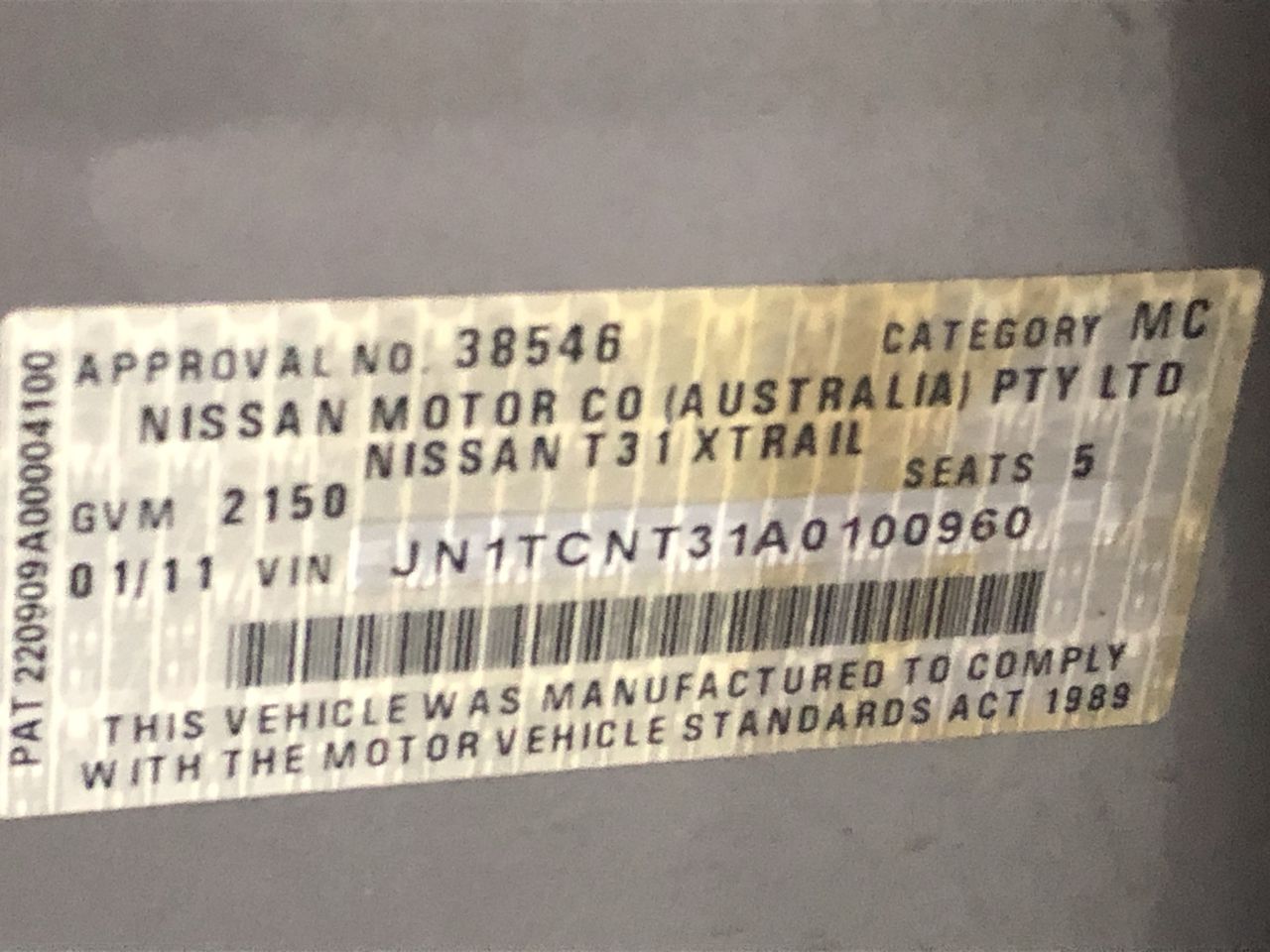 2010 Nissan Navara ST Diesel