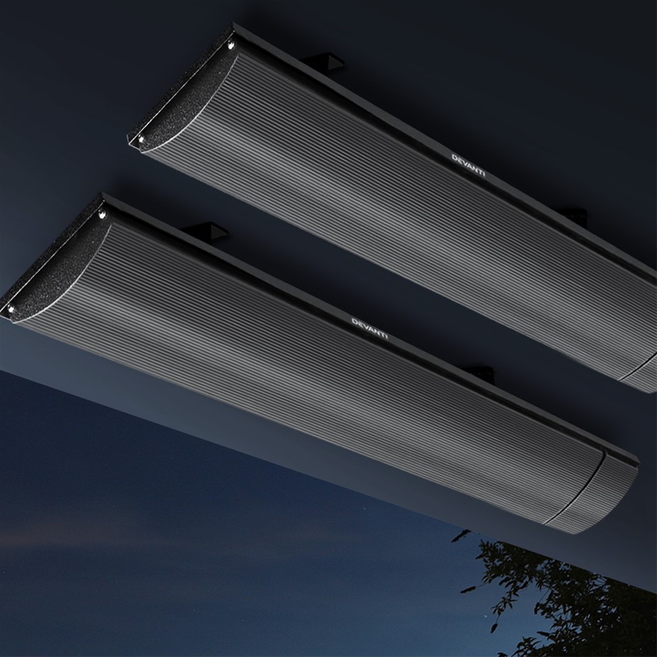 Devanti 2x Electric Radiant Strip Heater