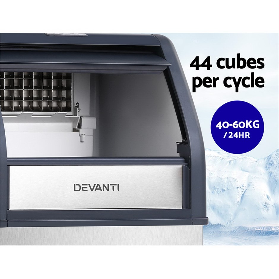 Buy Devanti Commercial 10KG Ice Maker Stainless Steel Grays Australia