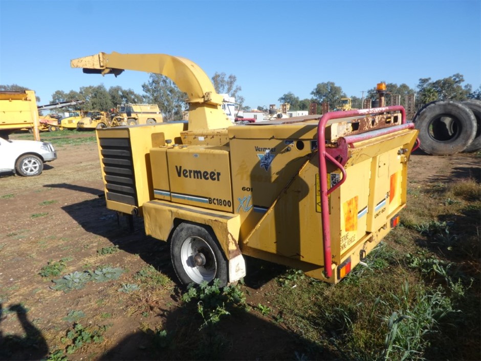 Vermeer BC1800 XL Wood Chipper Auction (0005-5041336) | Grays Australia