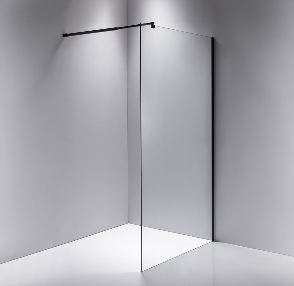 1200 x 2000mm Frameless 10mm Safety Glas
