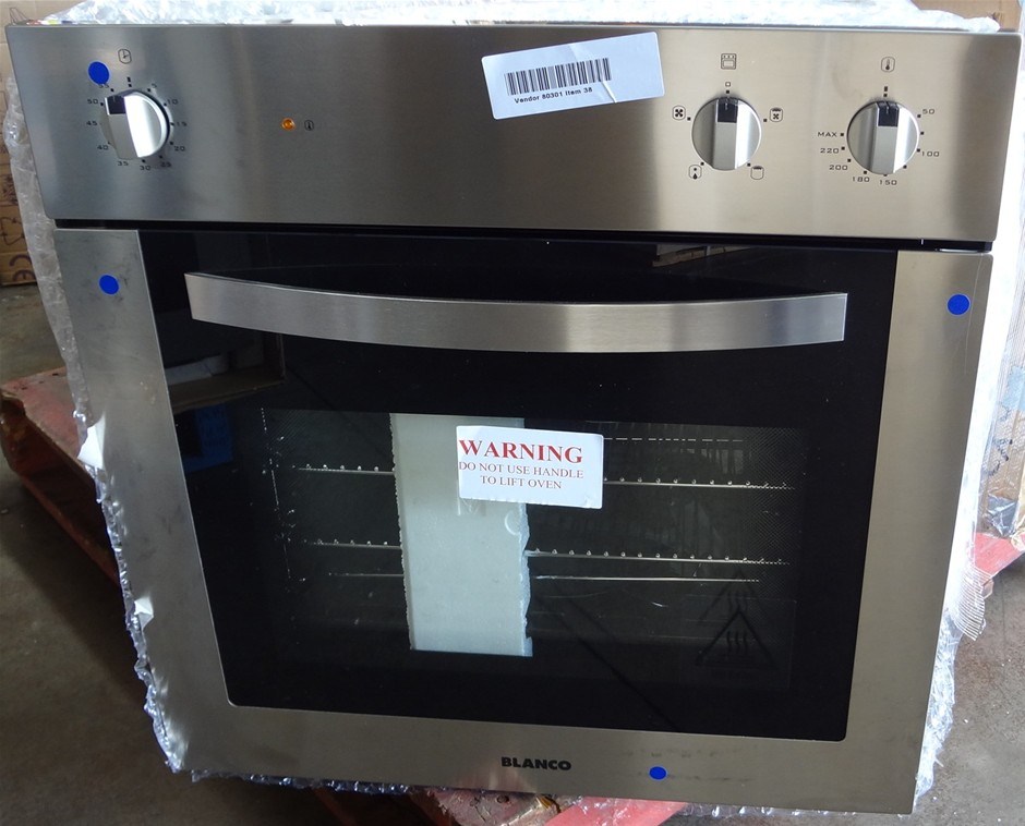 Blanco 60cm Stainless Steel Single Oven. Model BSO60X Auction