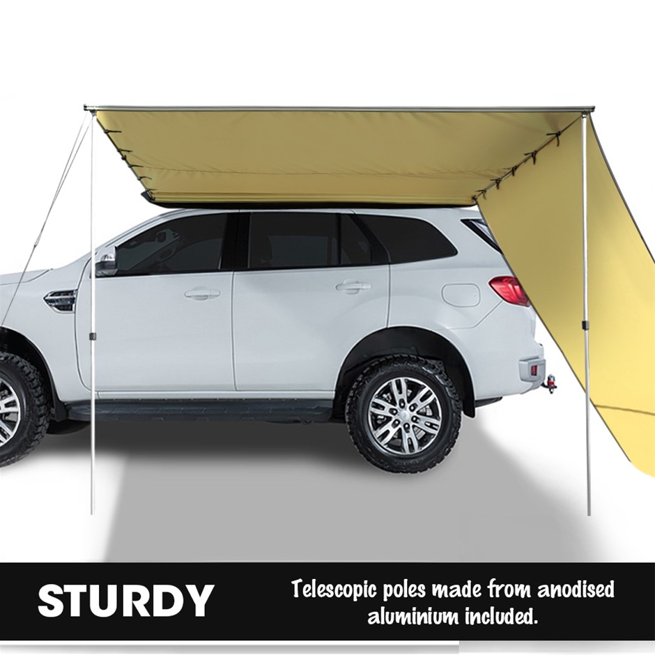 Buy Mountview 2.5x3M Car Side Awning Extension Roof Rack Covers Tents