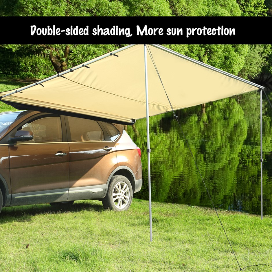 Buy Mountview 2.5x3M Car Side Awning Extension Roof Rack Covers Tents