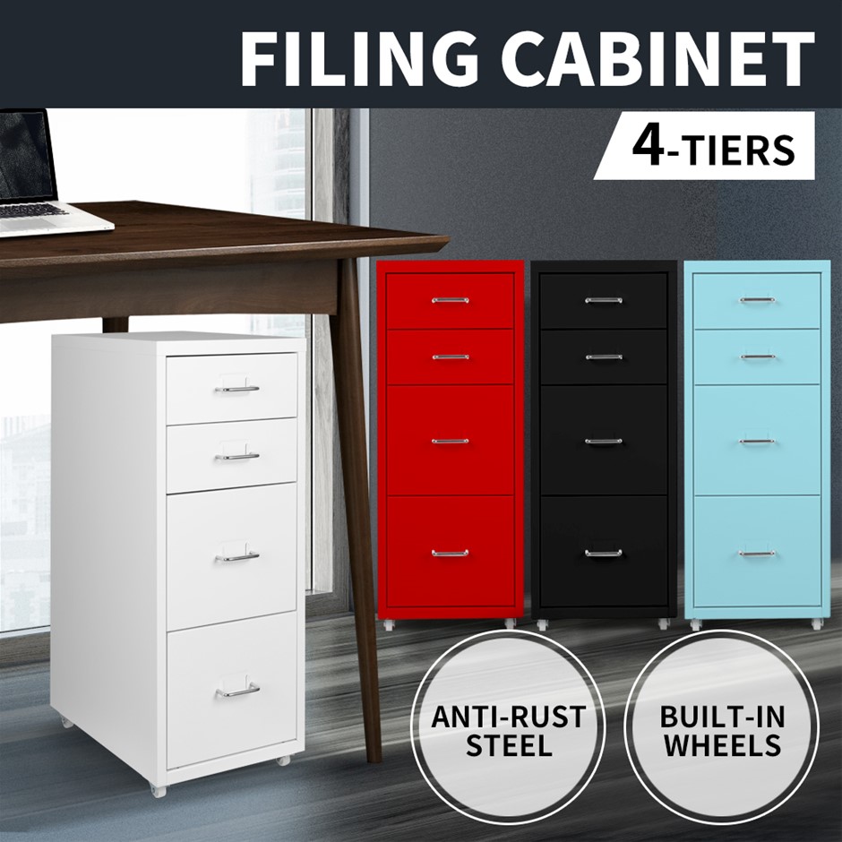 Buy Metal File Steel Orgainer With 4 Drawers Office Furniture
