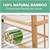 Levede 10 Tiers 80cm Wide Bamboo Shoe Rack Wooden Shelf Stand