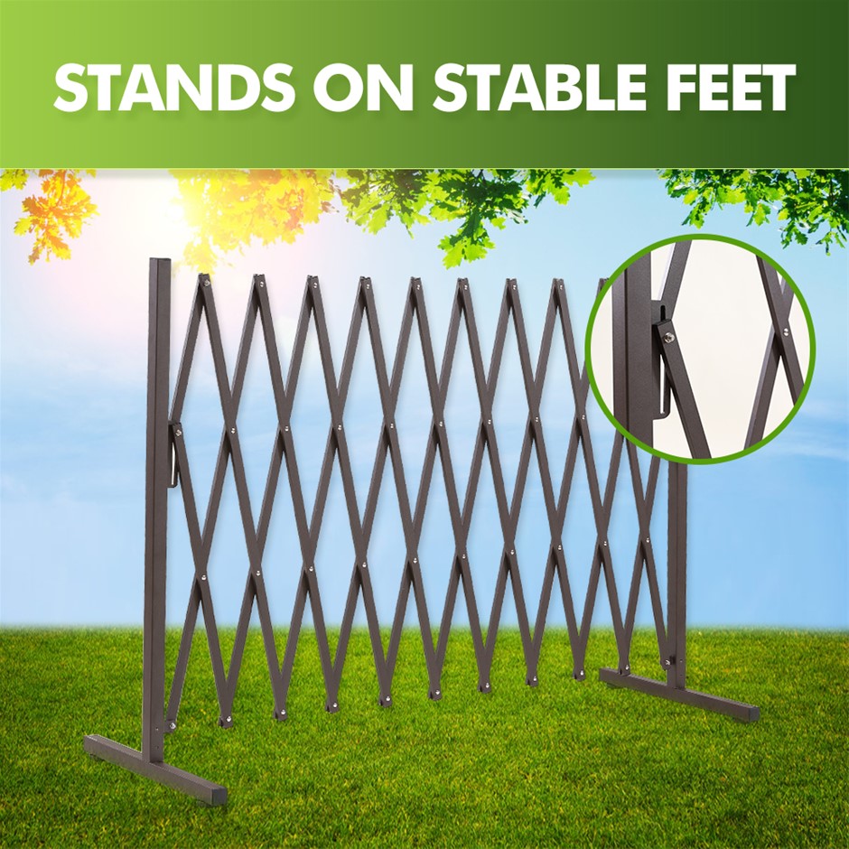 Buy Expandable Metal Steel Safety Gate Trellis Fence Barrier Traffic