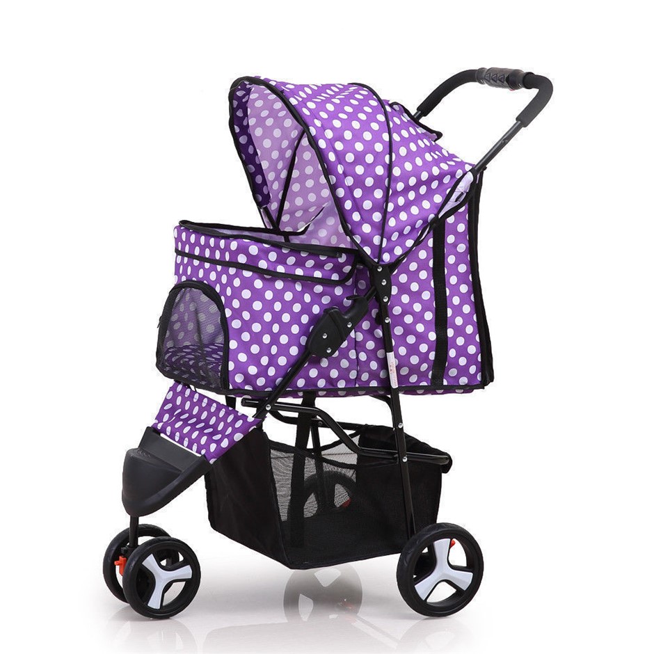 PaWz 4 Wheels Pet Stroller Dog Cat Cage 
