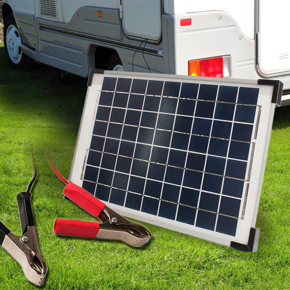 Buy 12V 10W Solar Panel Kit MONO Caravan Regulator RV Camping Power ...