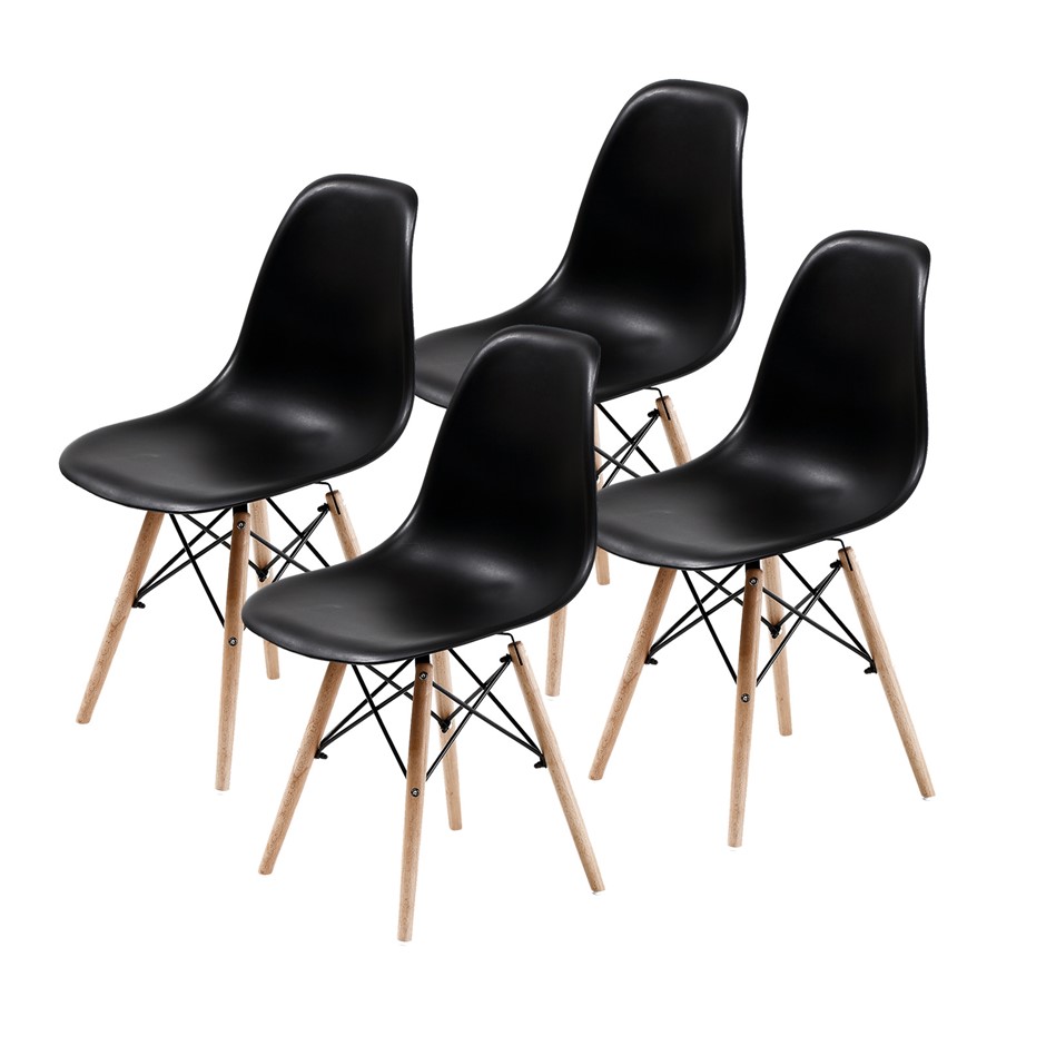 4X DSW Dining Chair - BLACK