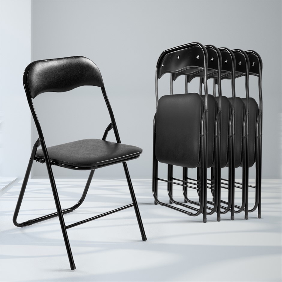 Artiss 6x Portable Vinyl Folding Chair P