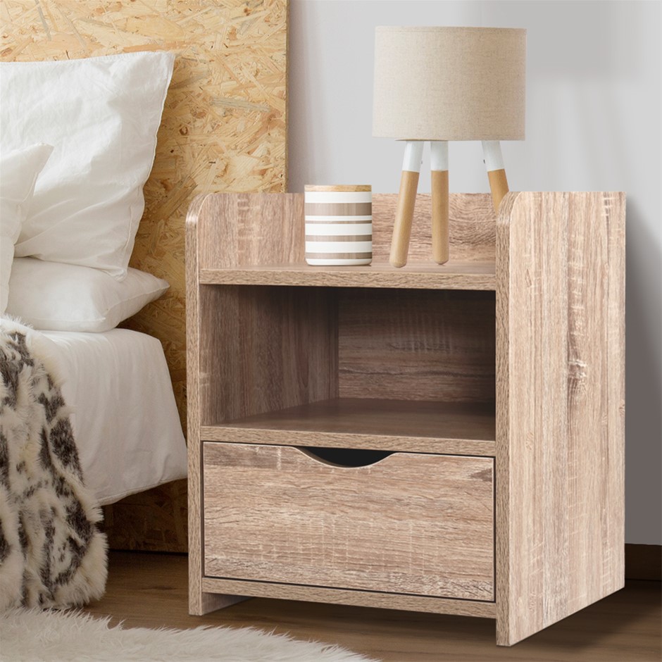 Artiss Bedside Tables Storage Drawer Tab