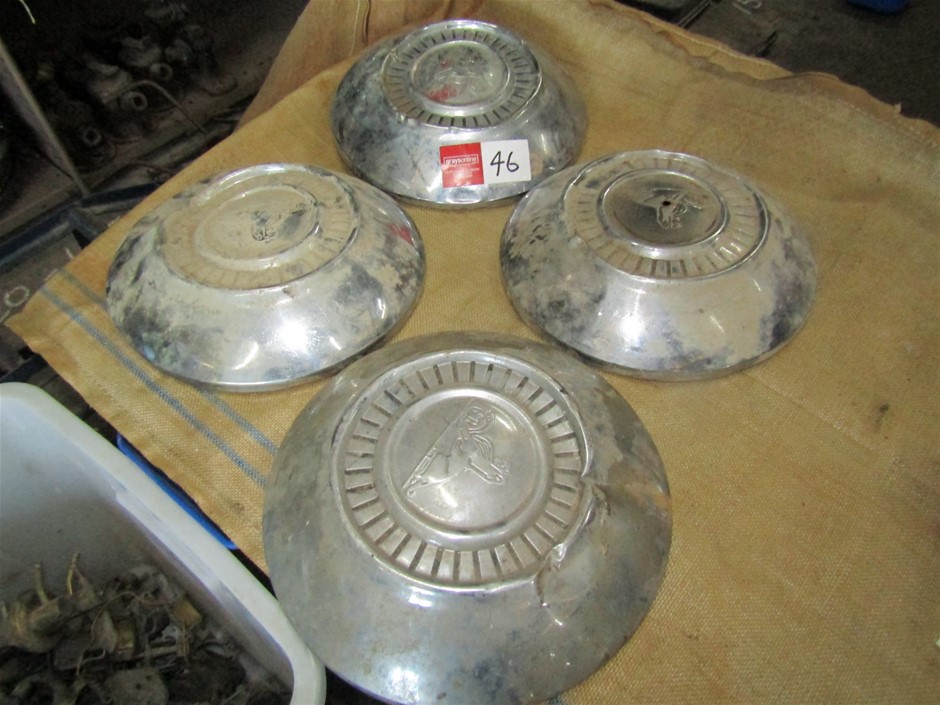 Set of 4 FJ Holden Hub caps Auction (00465042380) Grays Australia