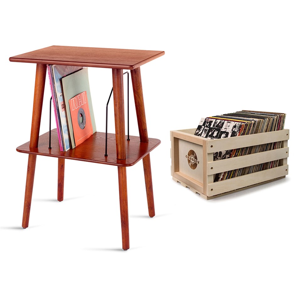 Crosley Record Storage Crate & Mancheste
