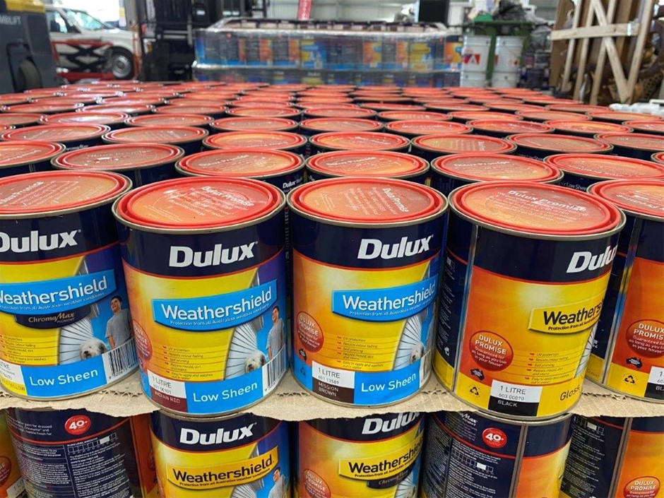 Pallet of Assorted 1L Paint Tins Auction (0066-3017669) | Grays Australia