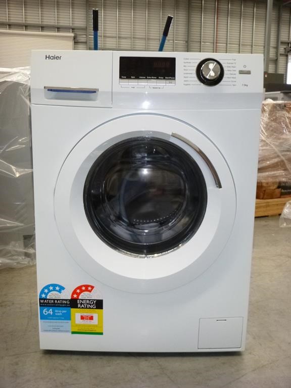 1 x Haier HWF75AW2 7.5kg Front Load Washing Machine (61396) ORP 659