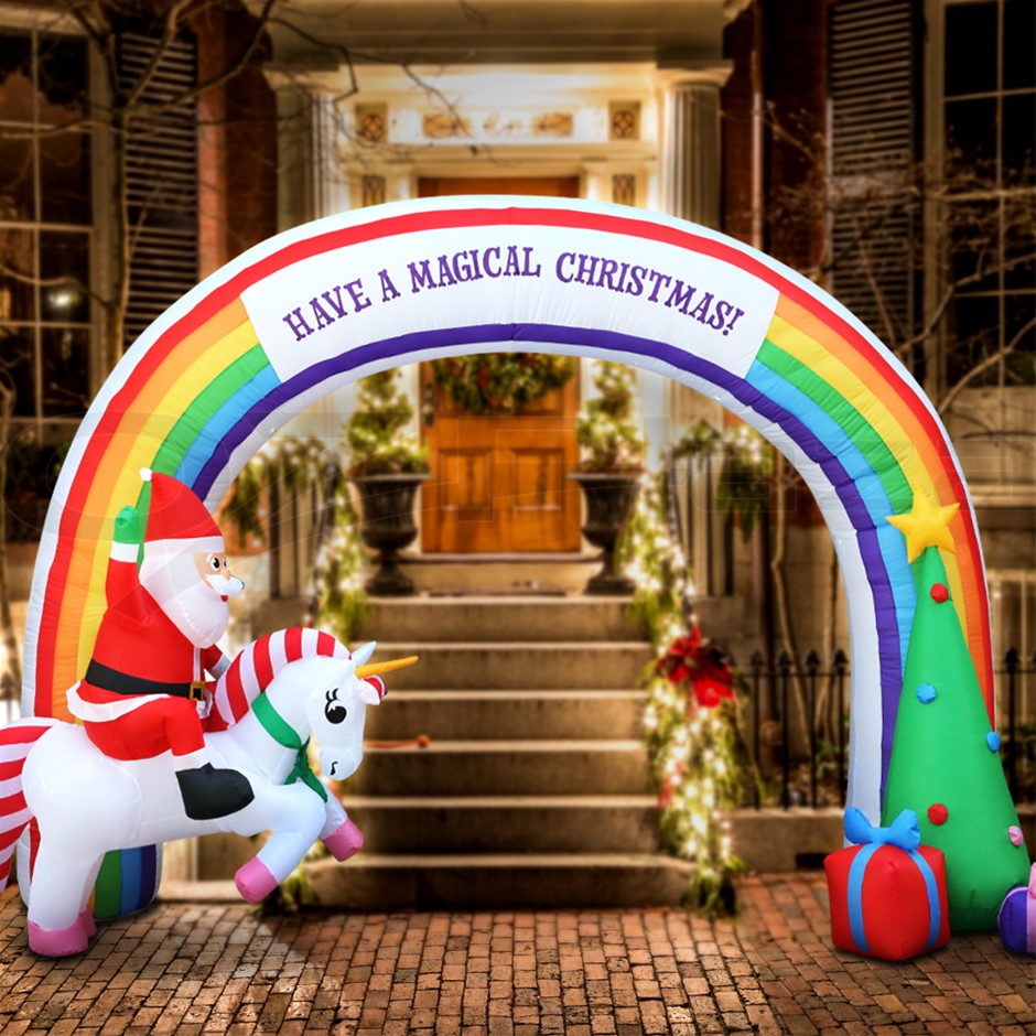 Jingle Jollys Inflatable Christmas Rainb
