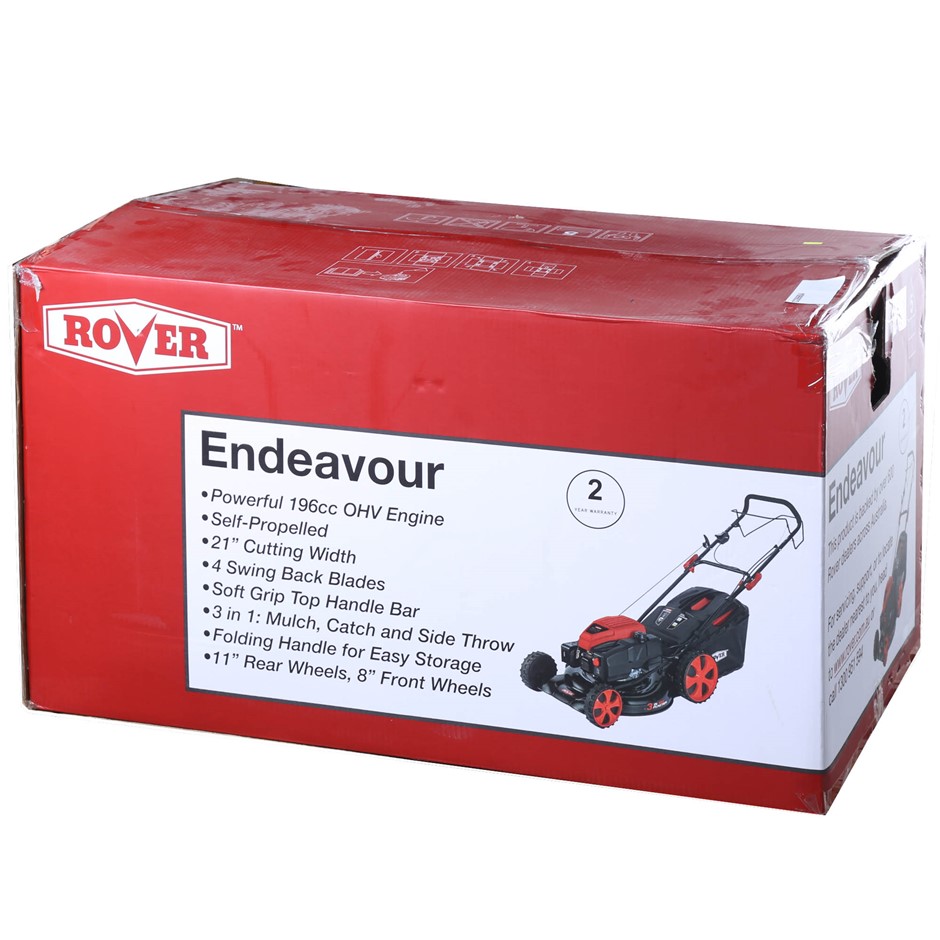 ROVER Endeavour Self Propelled Lawn Mower with 196cc OHV Engine, 53cm