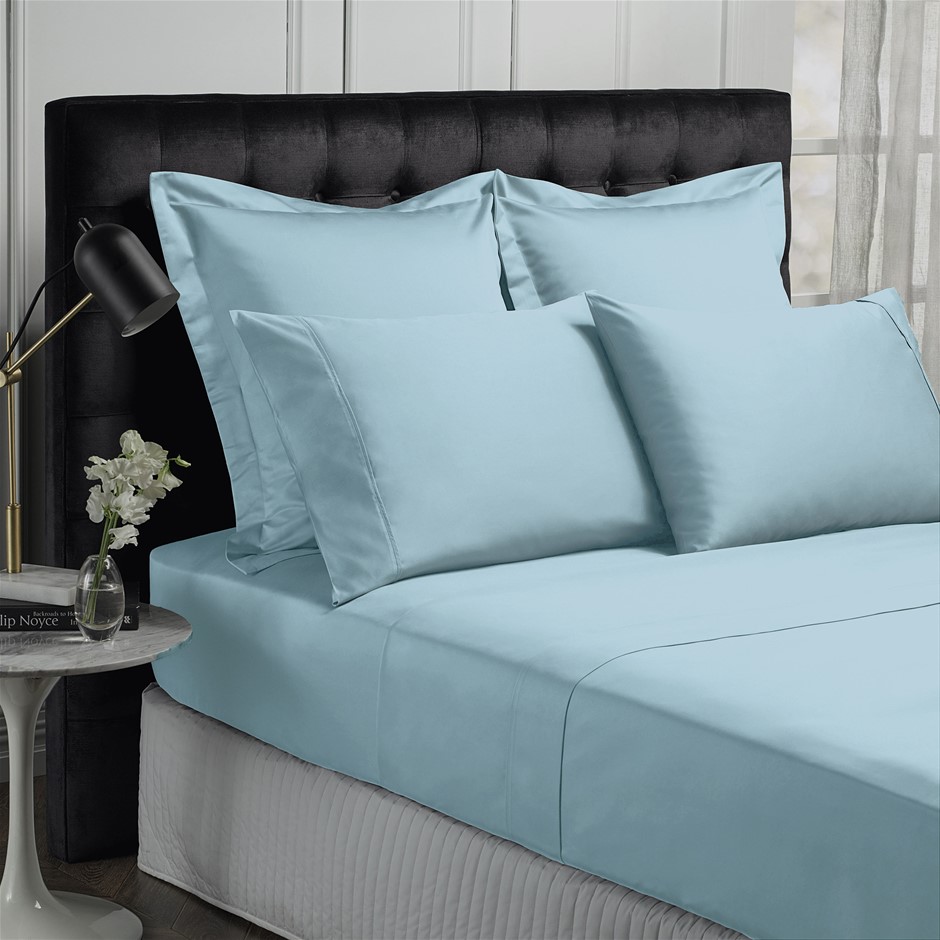 Buy Royal Comfort 1500 TC Cotton Rich Fitted sheet 3 PC Set QueenIndigo Grays Australia