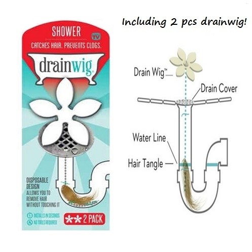 DRAINWIG SHOWER - RETAIL 2PK