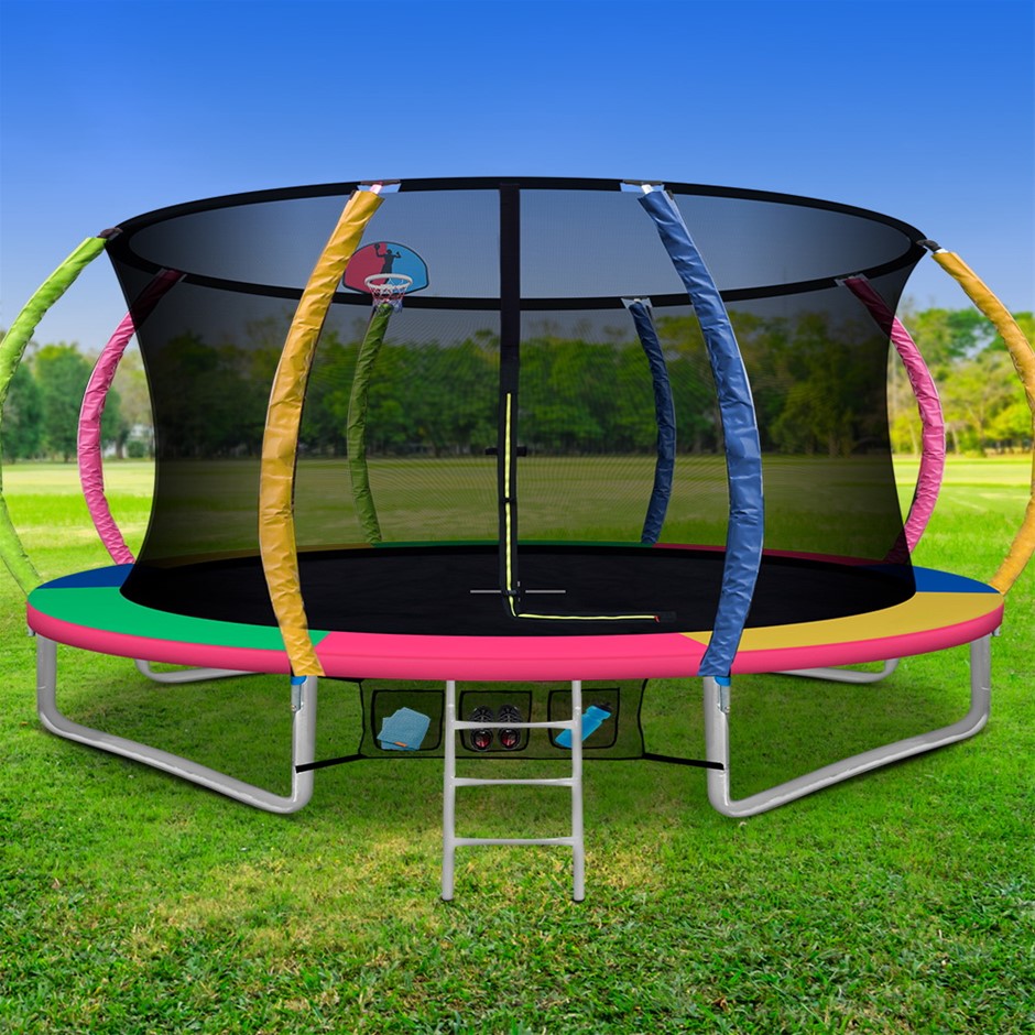 Everfit 14FT Trampoline Round w/ Basketb