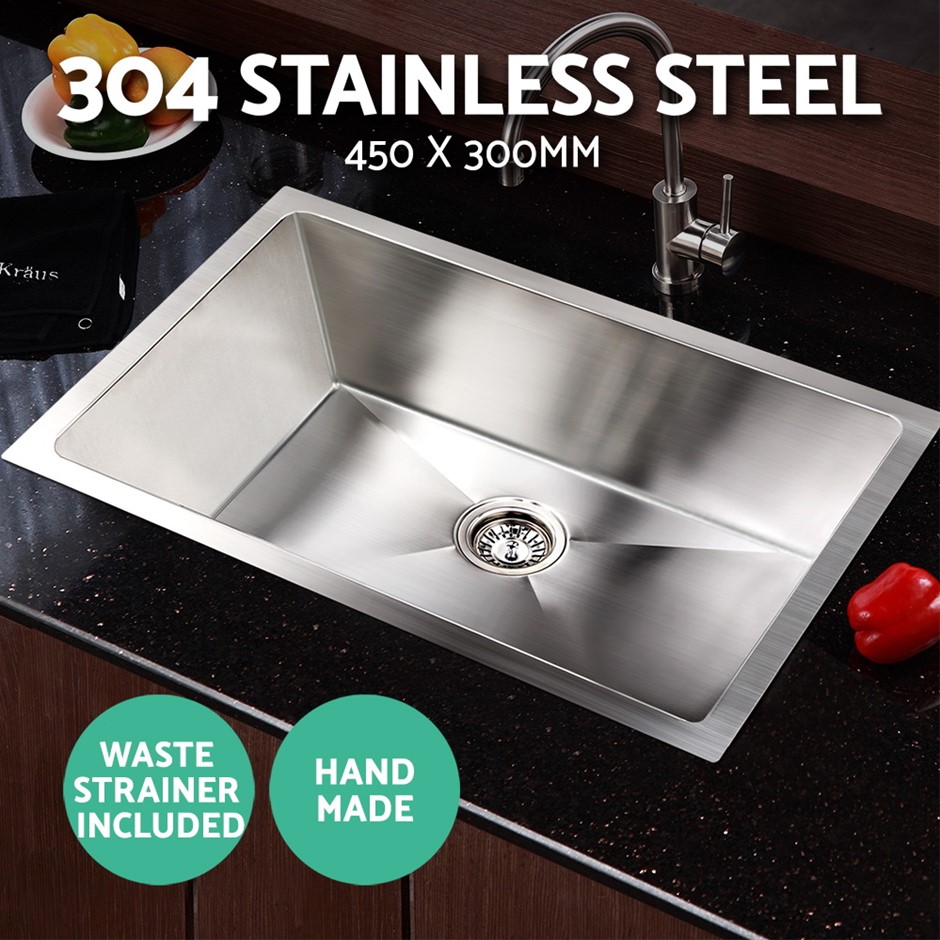 Buy Cefito 450 x 300mm Stainless Steel Sink Grays Australia