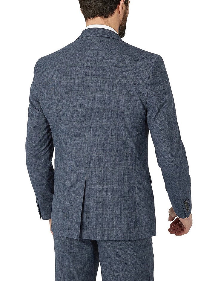 SIMON CARTER 2B SV Check Notch Lapel Suit Jacket. Size 38R, Colour