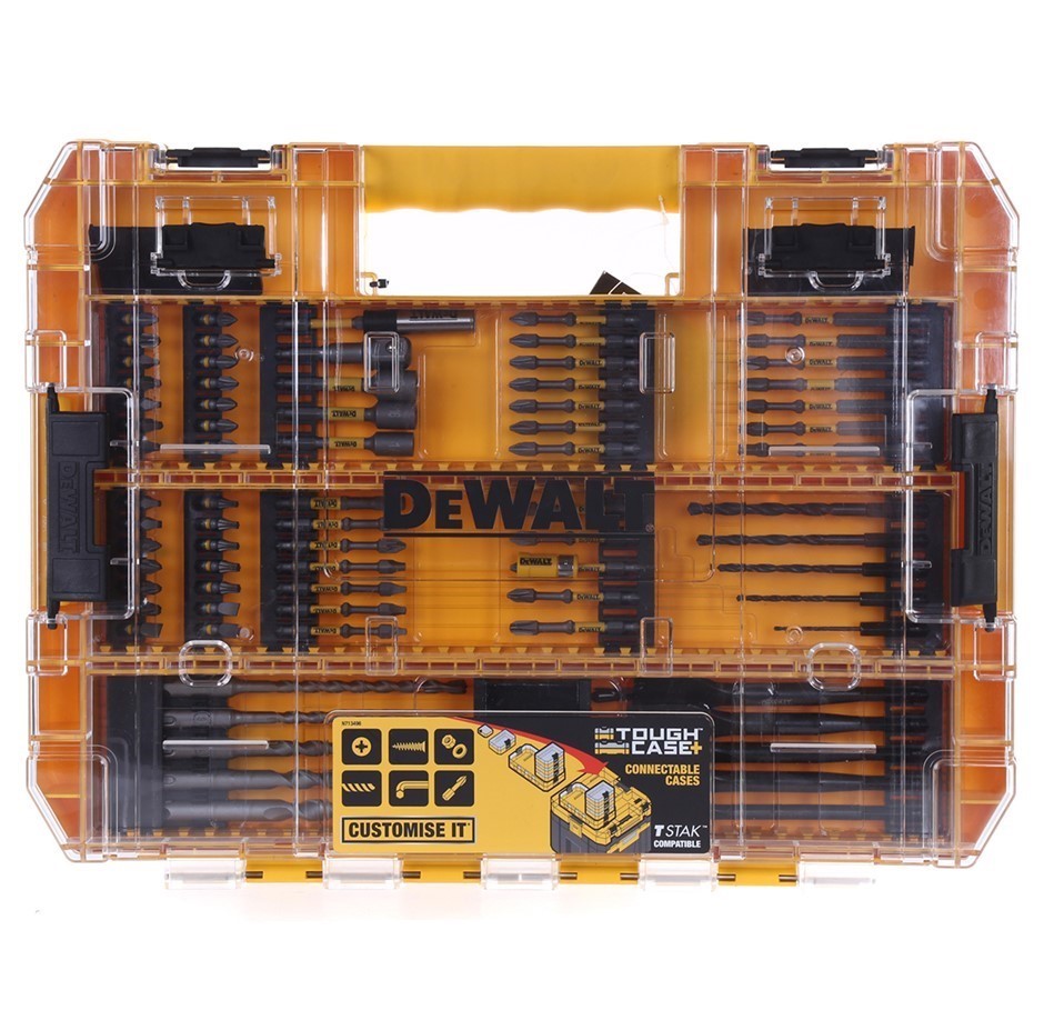 DeWALT 75pc High Impact Drill and Bit Set in Tough Connectable Case. Buyers Auction