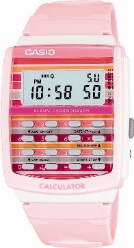 Women's Casio Poptone Calculator Watch. 