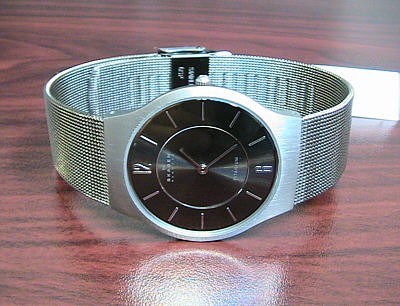 Men's Skagen SlimLine Titanium Mesh Band