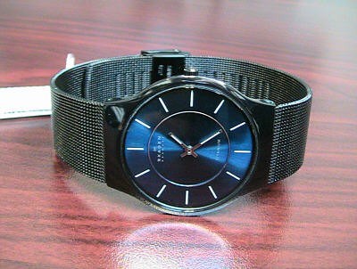 Men's Skagen Mesh Black Titanium Ultra-t