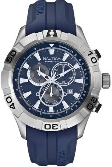 Men's Blue Nautica NST 550 Chronograph W