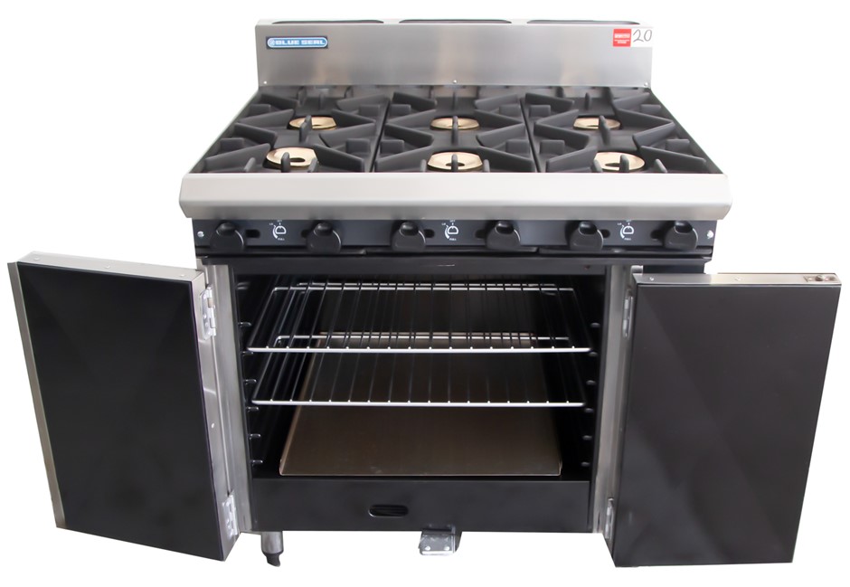 BLUE SEAL GAS 6 BURNER STOVE WITH OVEN Auction (00205042976) Grays