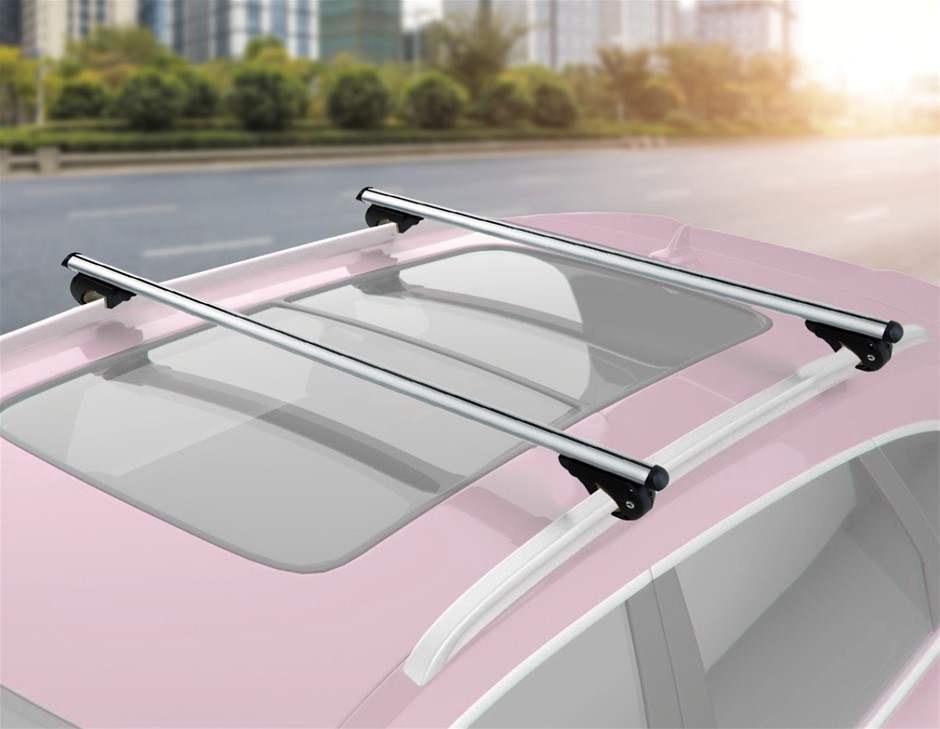 Buy Universal Car Top Roof Rail Rack Cross Bar Aluminium Lockable ...