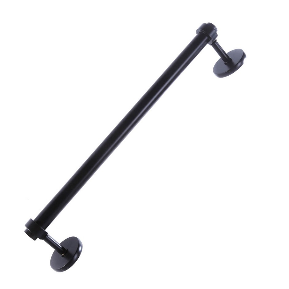 black bathroom towel rail
